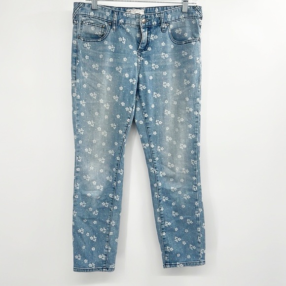 Free People Low Rise Ditzy Floral Print Skinny Leg Jeans size 29 - Picture 6 of 14